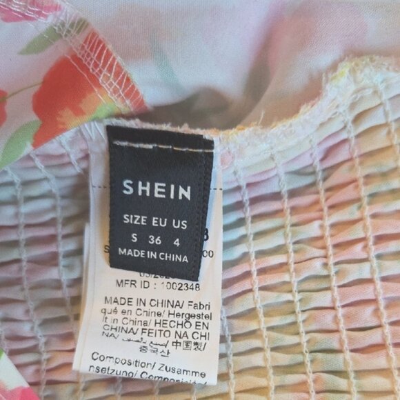SHEIN Pink and Orange Sleeveless Crop Tank Top - Picture 2 of 11